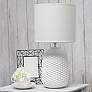 1_Simple Designs 20 1/2" Off-White Ceramic Accent Table Desk Lamp