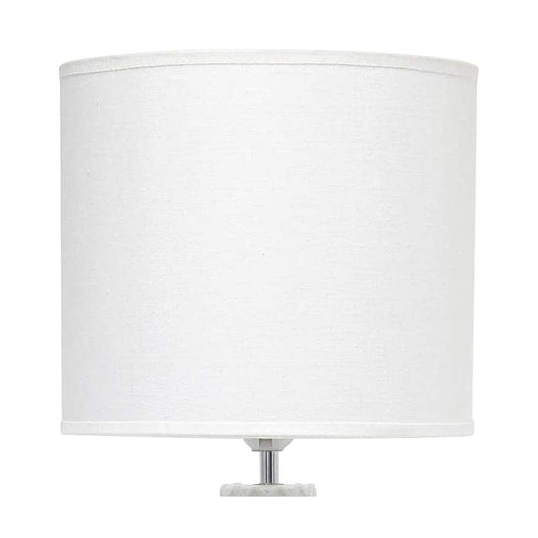 Image 3 Simple Designs 20 1/2" Off-White Ceramic Accent Table Desk Lamp more views