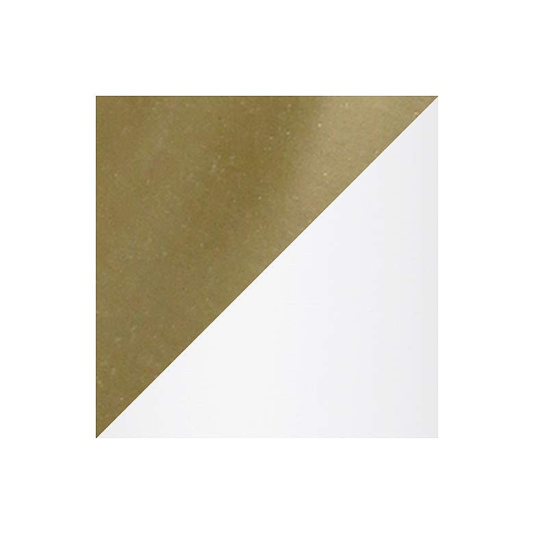 Image 6 Simple Designs 21" Gold Metal Accent Table Lamp with White Shade more views
