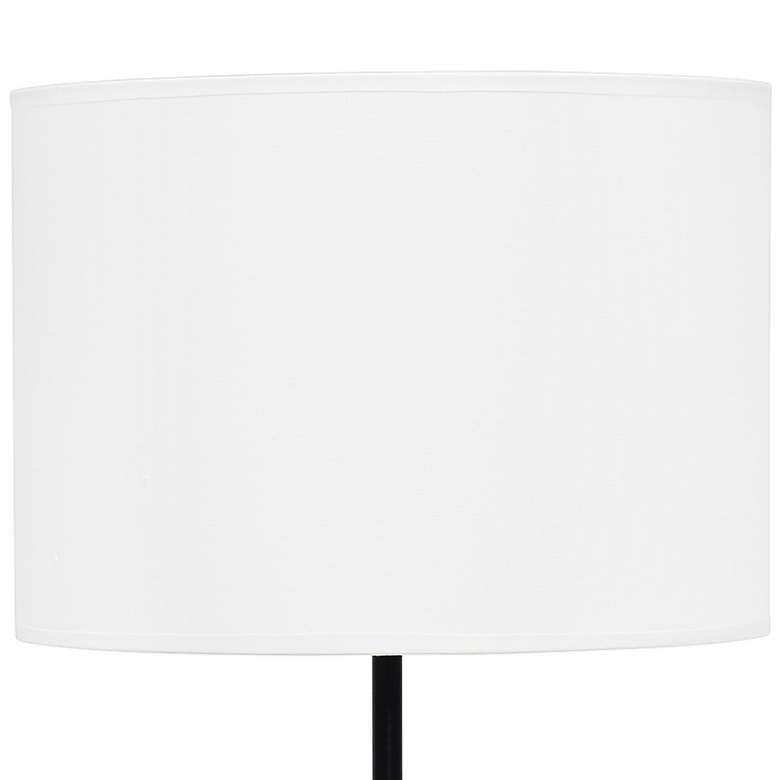 Image 3 Simple Designs 22 1/2 inch Modern Black Stick Table Lamp more views