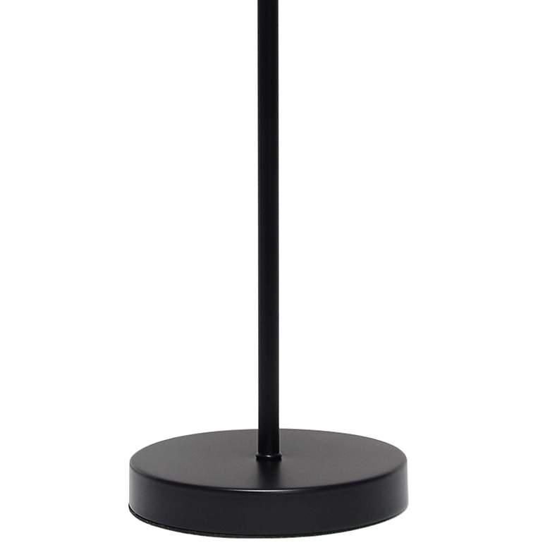 Image 4 Simple Designs 22 1/2 inch Modern Black Stick Table Lamp more views