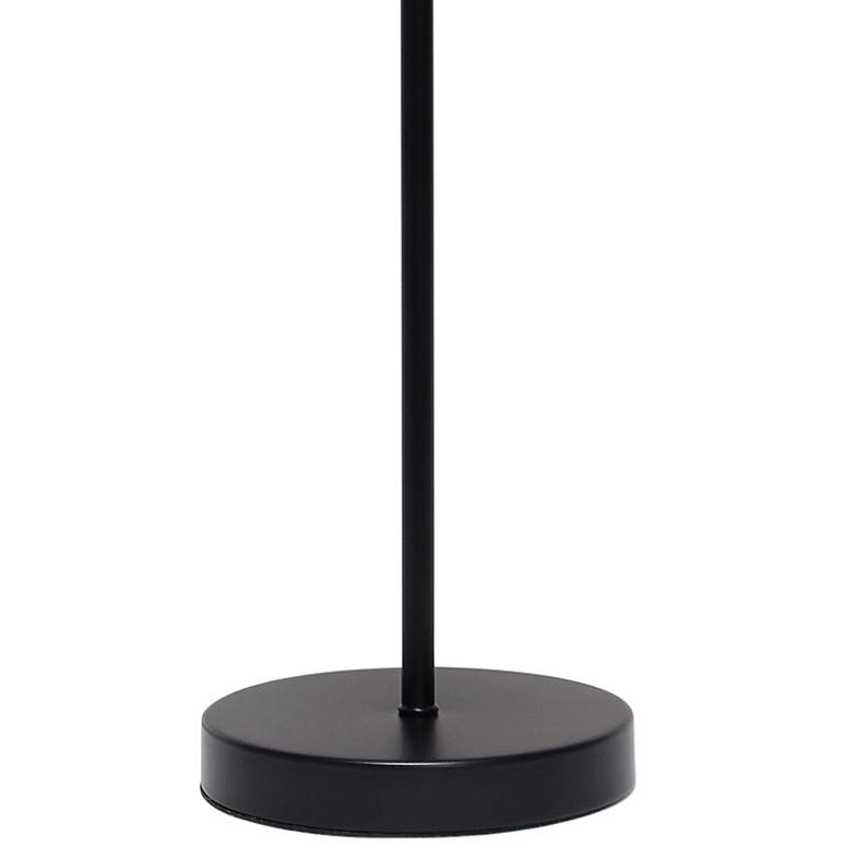 Image 4 Simple Designs 22 1/2" Modern Black Stick Table Lamp more views