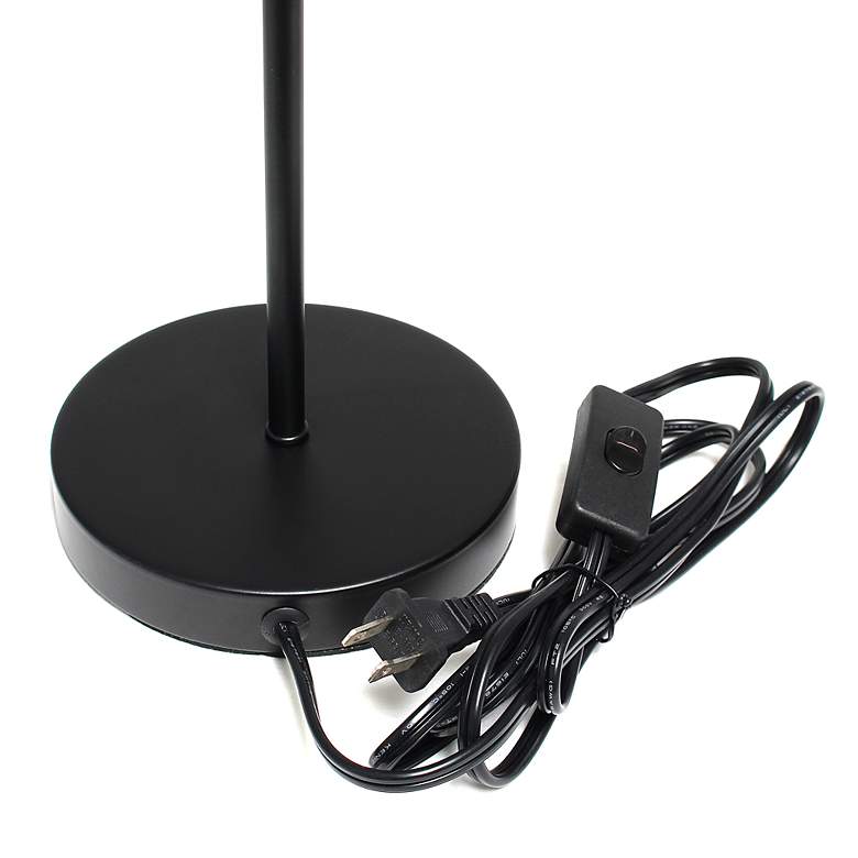 Image 5 Simple Designs 22 1/2" Modern Black Stick Table Lamp more views