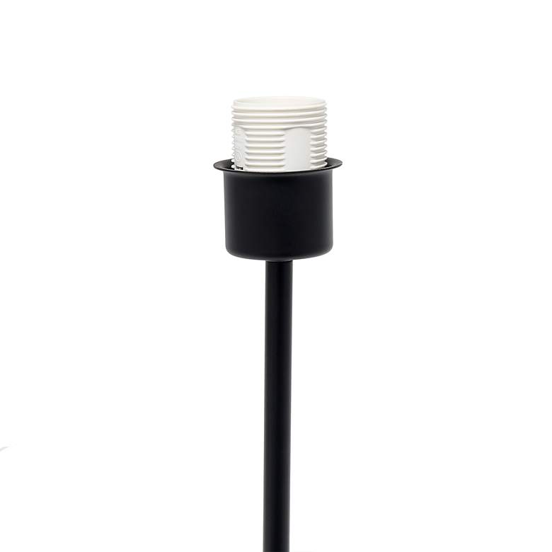Image 6 Simple Designs 22 1/2 inch Modern Black Stick Table Lamp more views