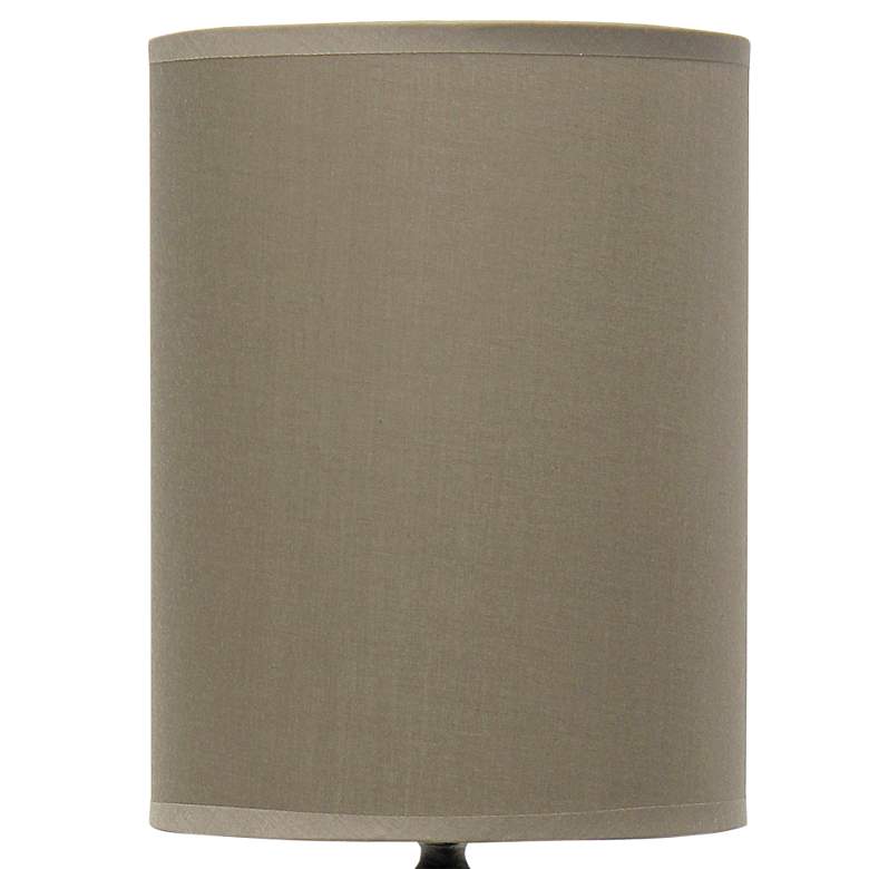 Image 3 Simple Designs 22 3/4" Bronze Candlestick Ceramic Accent Table Lamp more views