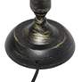 6_Simple Designs 22 3/4" Bronze Candlestick Ceramic Accent Table Lamp more views