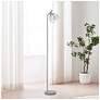 1_Simple Designs 54.5" Industrial Metal Floor Lamp w Wire Cage Shade, Gray