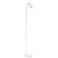 Simple Designs 54.5" Industrial Metal Floor Lamp w Wire Cage Shade, White