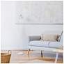 6_Simple Designs 54.5" Industrial Metal Floor Lamp w Wire Cage Shade, White more views
