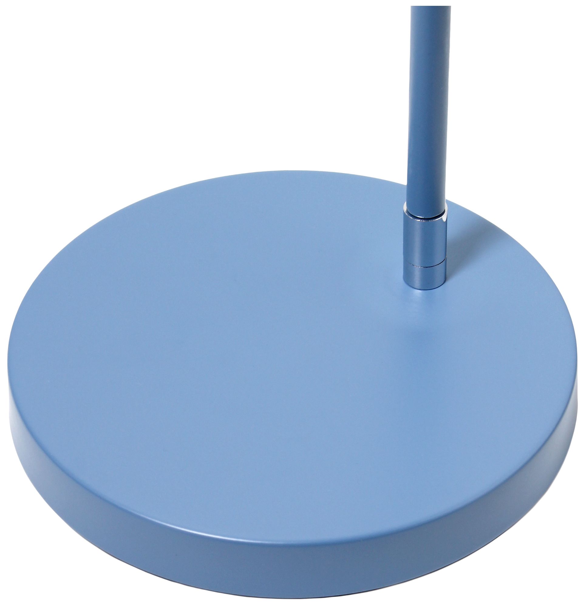 Simple Designs 54.5" Industrial Metal Floor Lamp with Wire Cage Shade, Blue