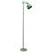Simple Designs 54.72" Sleek Essentials Adj Metal Floor Lamp, Sage Green