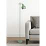 1_Simple Designs 54.72" Sleek Essentials Adj Metal Floor Lamp, Sage Green