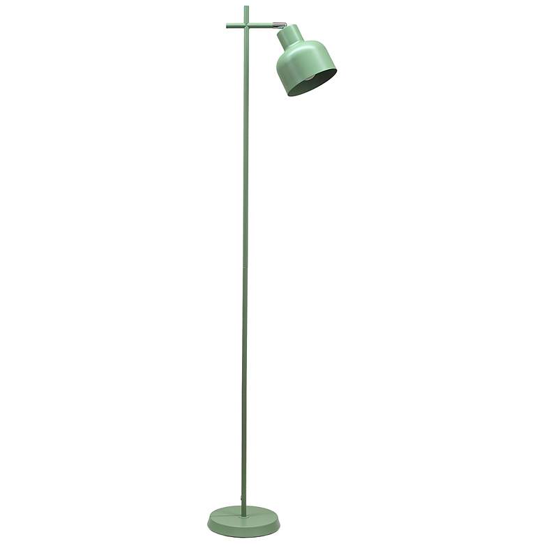 Image 3 Simple Designs 54.72" Sleek Essentials Adj Metal Floor Lamp, Sage Green more views