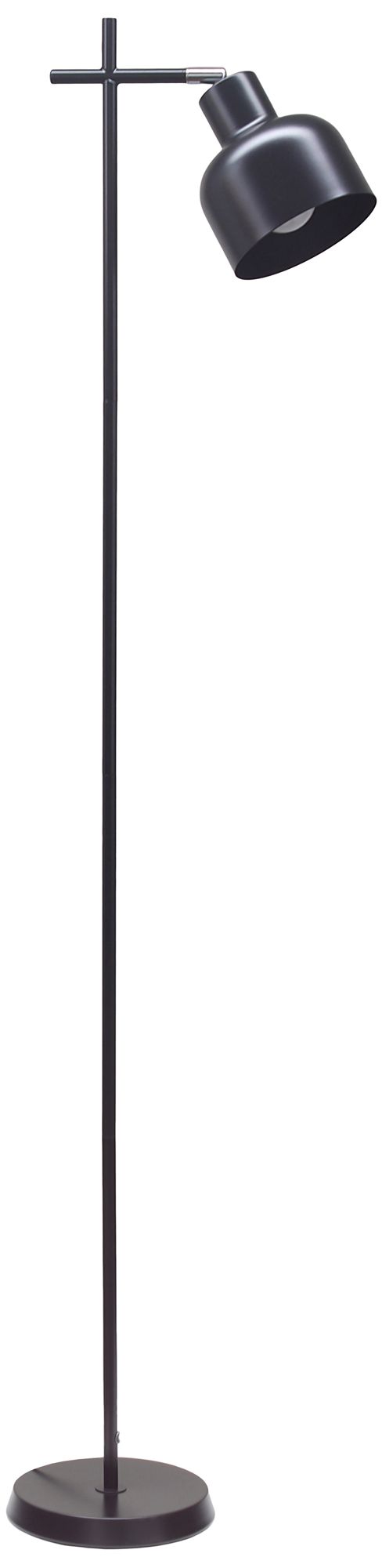 Image 2 Simple Designs 54.72" Sleek Essentials Adjustable Metal Floor Lamp, Black