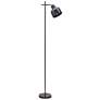 2_Simple Designs 54.72" Sleek Essentials Adjustable Metal Floor Lamp, Black