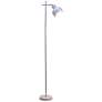 4_Simple Designs 54.72" Sleek Essentials Adjustable Metal Floor Lamp, Gray more views