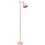 2_Simple Designs 54.72" Sleek Essentials Adjustable Metal Floor Lamp, Pink