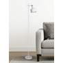 1_Simple Designs 54.72" Sleek Essentials Adjustable Metal Floor Lamp, White