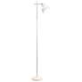 4_Simple Designs 54.72" Sleek Essentials Adjustable Metal Floor Lamp, White more views