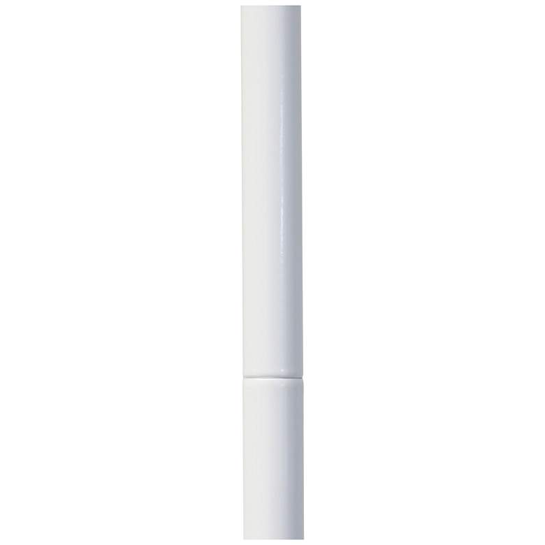 Image 7 Simple Designs 54.72" Sleek Essentials Adjustable Metal Floor Lamp, White more views