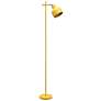 2_Simple Designs 54.72" Sleek Essentials Adjustable Metal Floor Lamp, Yellow