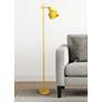 1_Simple Designs 54.72" Sleek Essentials Adjustable Metal Floor Lamp, Yellow