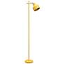 3_Simple Designs 54.72" Sleek Essentials Adjustable Metal Floor Lamp, Yellow more views