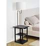 2_Simple Designs 57" Black End Table Floor Lamp with USB and Outlet