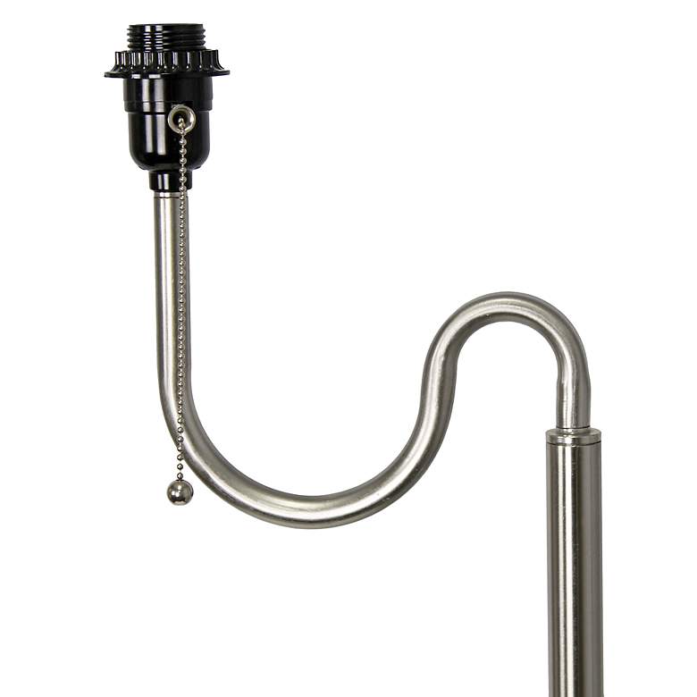 Image 5 Simple Designs 57" Gray End Table Floor Lamp with USB and Outlet more views