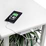 7_Simple Designs 57" White End Table Floor Lamp with USB and Outlet more views