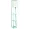 Simple Designs 62 3/4" Aqua Blue 3-Shelf Etagere Floor Lamp