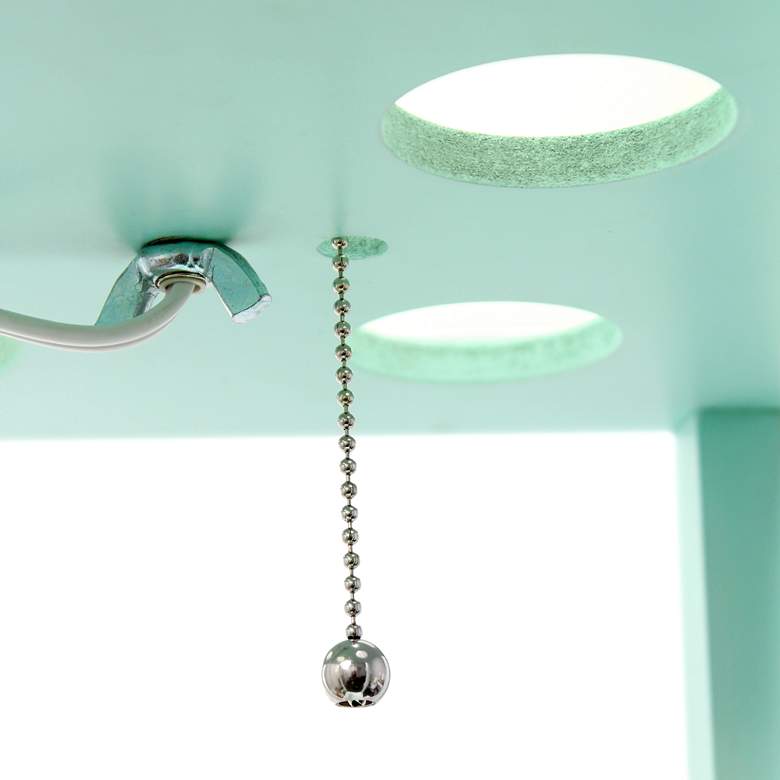 Image 3 Simple Designs 62 3/4" Aqua Blue 3-Shelf Etagere Floor Lamp more views