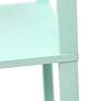 Simple Designs 62 3/4" Aqua Blue 3-Shelf Etagere Floor Lamp
