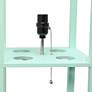 6_Simple Designs 62 3/4" Aqua Blue 3-Shelf Etagere Floor Lamp more views