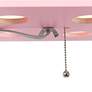 3_Simple Designs 62 3/4" Light Pink 3-Shelf Etagere Floor Lamp more views