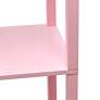 4_Simple Designs 62 3/4" Light Pink 3-Shelf Etagere Floor Lamp more views