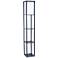 Simple Designs 62 3/4" Navy Blue 3-Shelf Etagere Floor Lamp