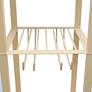 5_Simple Designs 62 3/4" Tan Etagere Wine Shelf Floor Lamp more views