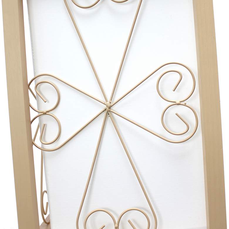 Image 6 Simple Designs 62 3/4" Tan Etagere Wine Shelf Floor Lamp more views