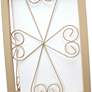 6_Simple Designs 62 3/4" Tan Etagere Wine Shelf Floor Lamp more views