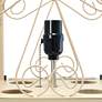 7_Simple Designs 62 3/4" Tan Etagere Wine Shelf Floor Lamp more views