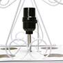 Simple Designs 62 3/4" White Etagere Wine Shelf Floor Lamp