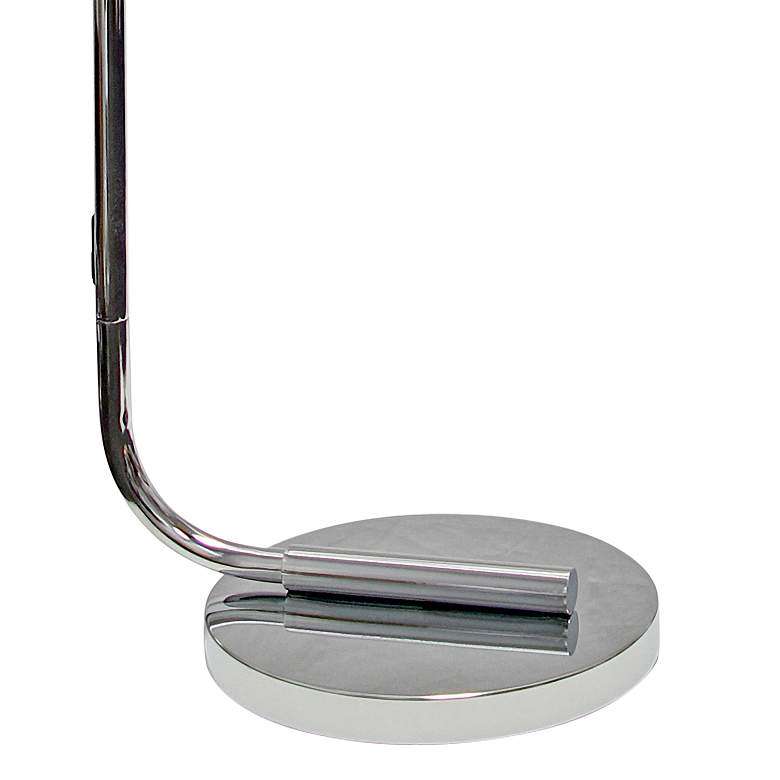 Image 4 Simple Designs 63" High Modern Clear Glass and Chrome Floor Lamp more views