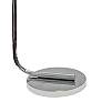 4_Simple Designs 63" High Modern Clear Glass and Chrome Floor Lamp more views