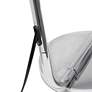 5_Simple Designs 63" High Modern Clear Glass and Chrome Floor Lamp more views