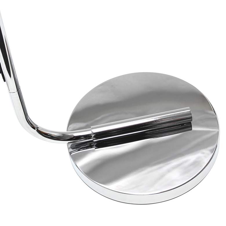 Image 6 Simple Designs 63" High Modern Clear Glass and Chrome Floor Lamp more views