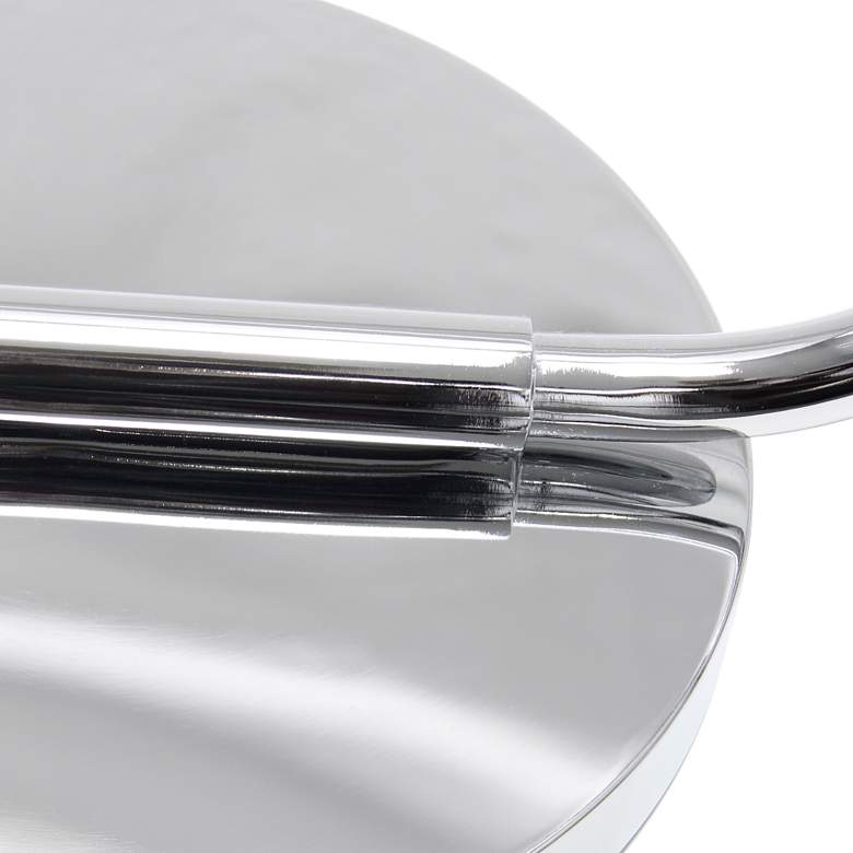 Image 7 Simple Designs 63" High Modern Clear Glass and Chrome Floor Lamp more views