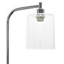 Simple Designs 63" High Modern Clear Glass and Chrome Floor Lamp