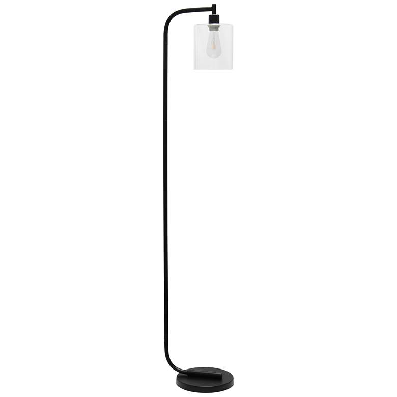 Image 2 Simple Designs 63" Modern Black Iron Floor Lamp