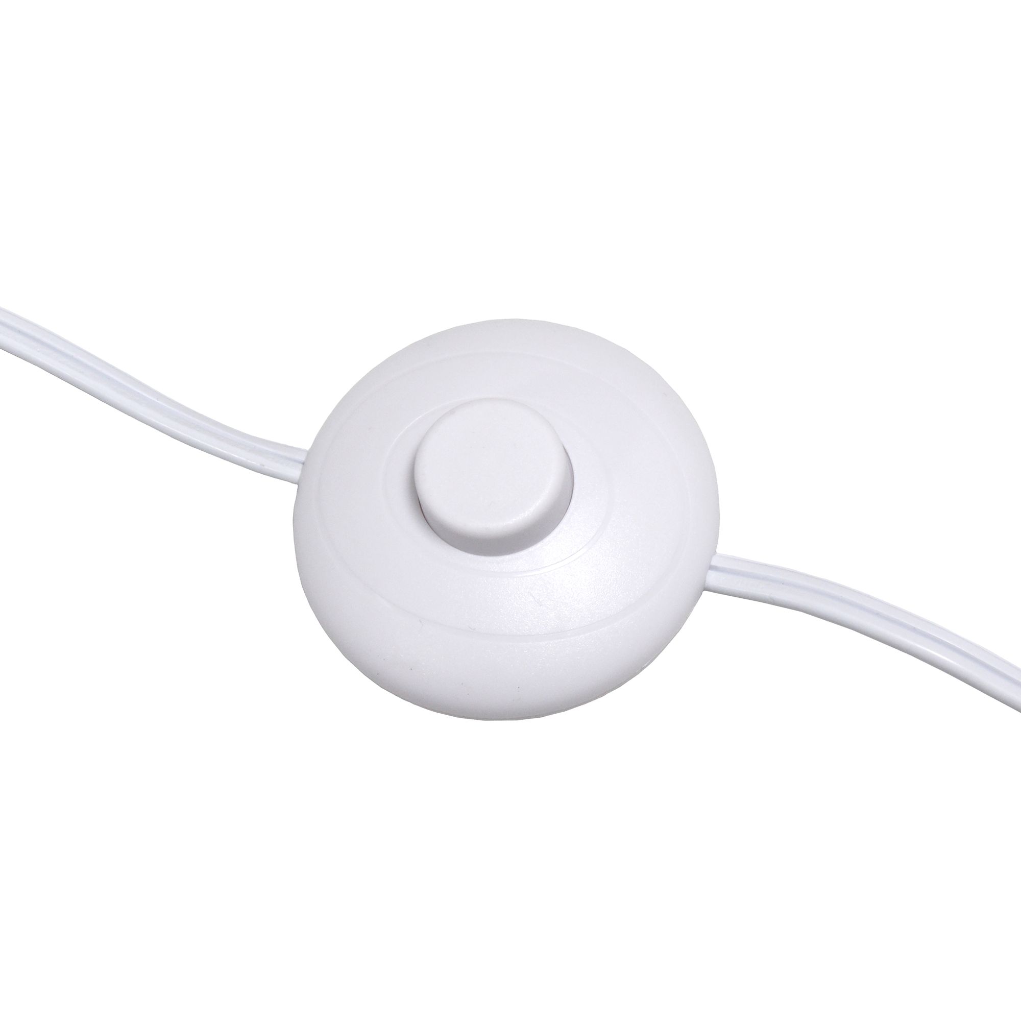 Simple Designs 63" Modern Clear Glass and White Floor Lamp